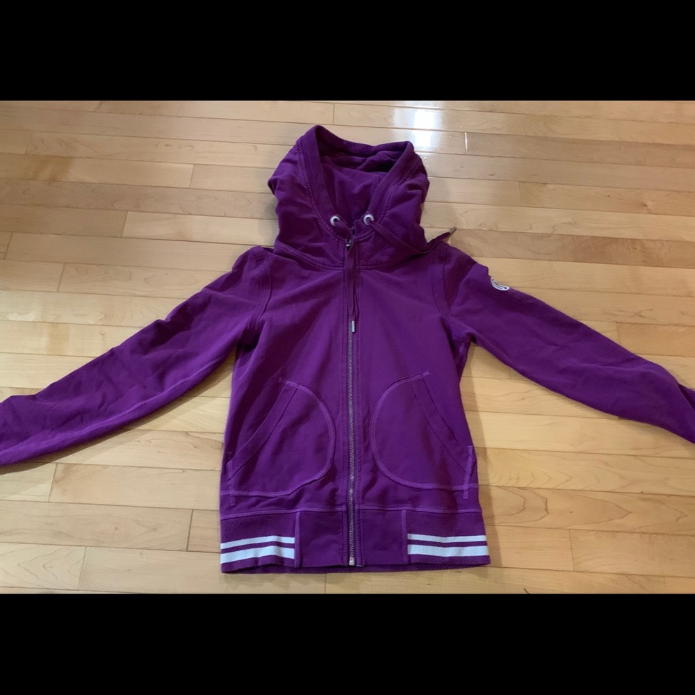 Women’s Purple Zip-Up Hoodie with Hood